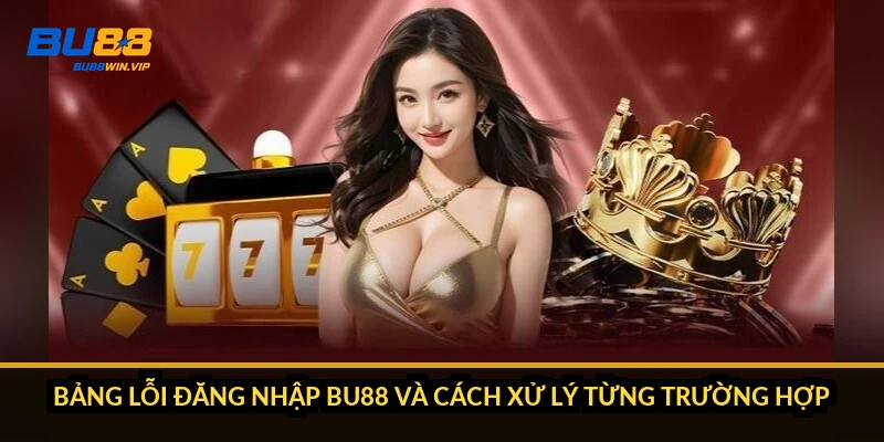 Bảng lỗi đăng nhập BU88 và cách xử lý từng trường hợp
