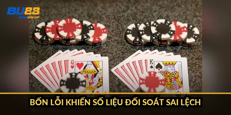 Bốn lỗi khiến số liệu đối soát sai lệch
