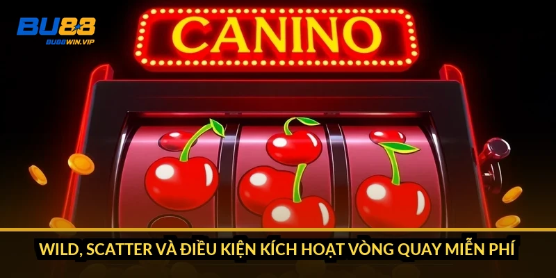 Wild, Scatter và điều kiện kích hoạt vòng quay miễn phí