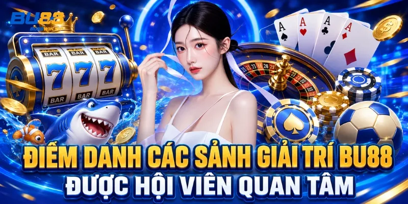Điểm danh các sảnh giải trí BU88 được hội viên quan tâm